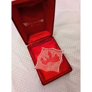 Waterford Crystal Ornament 1995 12 Days Of Christmas box and bag